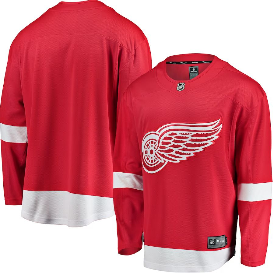 Men Detroit Red Wings Fanatics Branded Red Breakaway Home NHL Jersey->customized nhl jersey->Custom Jersey